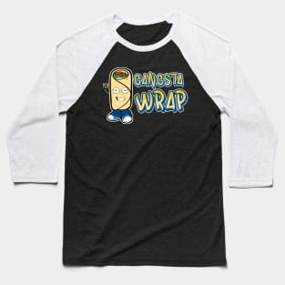 Cute & Funny Gangsta Wrap Yo! Burrito Rap Food Pun Baseball T-Shirt